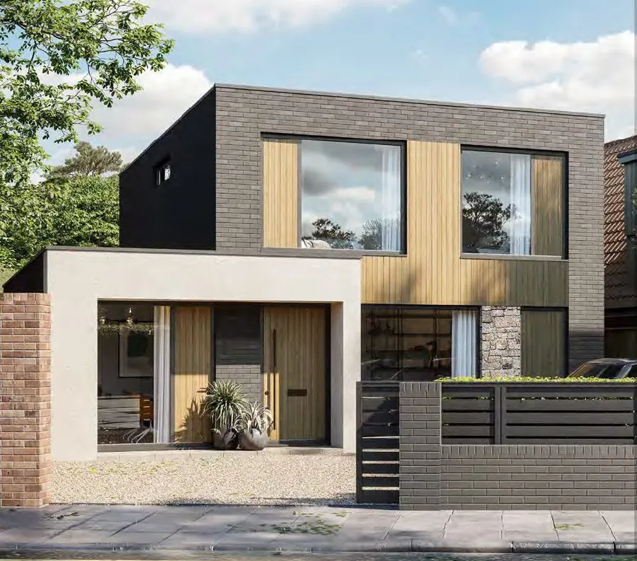 Newly completed detached house, south-west London